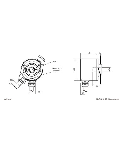 EINB58 Standard Blind Shaft Encoder