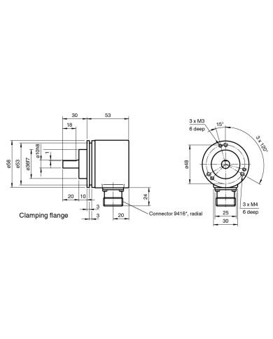 AVS58N - 011YYRYGN - 0014 Singleturn Absolute Rotary Encoder