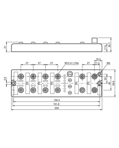 ICE1 - 16DIO - G60L - V1D Fieldbus Module