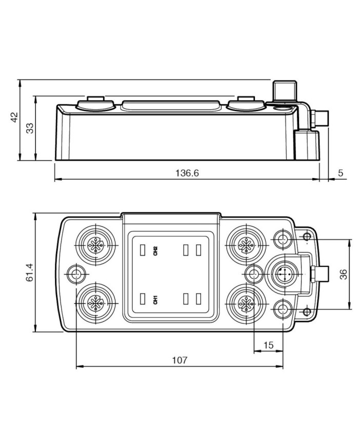IC - KP2 - 2HB21 - 2V1D EtherCAT RFID Evaluation Unit