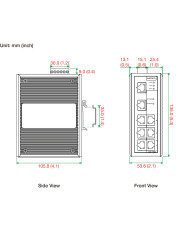 EDS-408A-1M2S-SC-T Industrial Managed Ethernet Switch