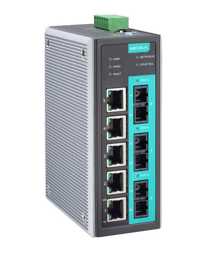 EDS-408A-2M1S-SC-T Industrial Managed Ethernet Switch