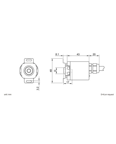 DAXB37 Small Blind Shaft Absolute Encoder
