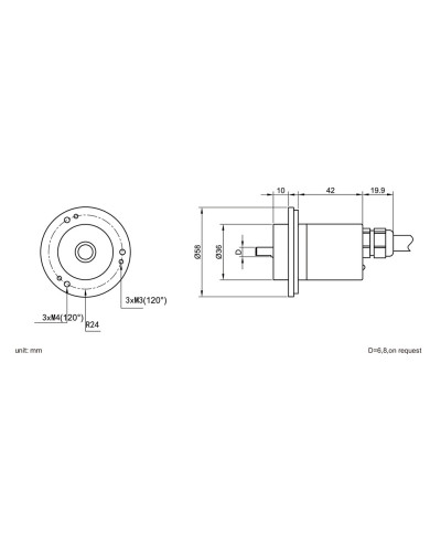 DAXS58 Standard Solid Shaft Absolute Encoder