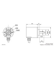 EAXS40 Small Solid Shaft Absolute Encoder