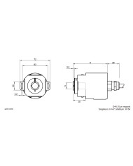 EAXB58-SSI Blind Shaft Absolute Encoder