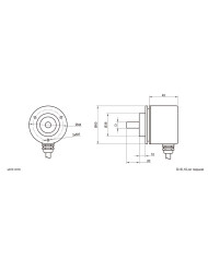 EAXS58-Modbus Analog Solid Shaft Absolute Encoder