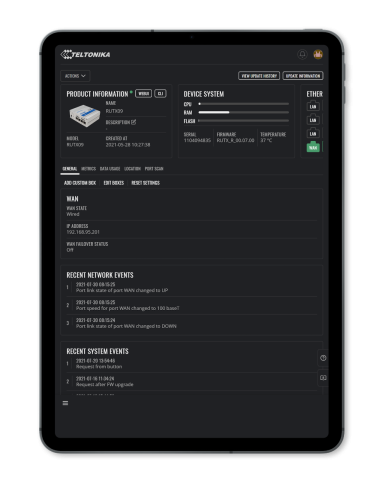RMS cloud software – Connect service