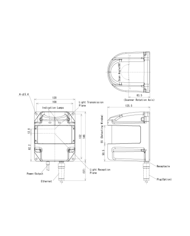 UXM-30LX-EW Outdoor 2D LiDAR Sensor