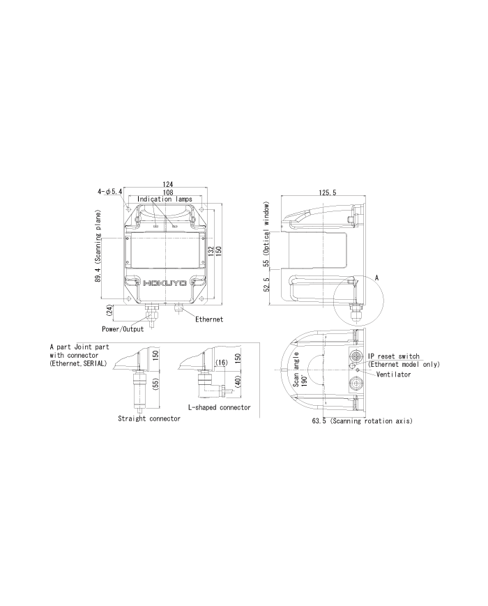 UXM-30LXH-EWA Outdoor 2D LiDAR Sensor