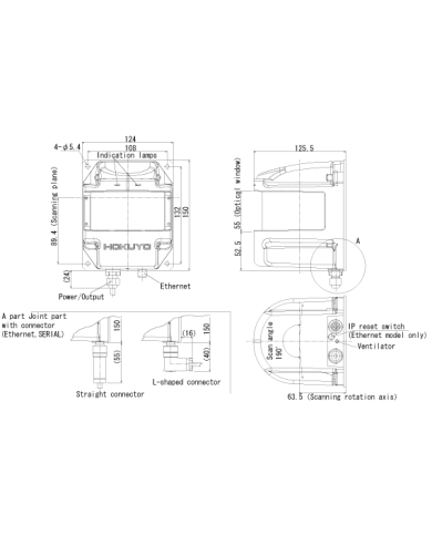 UXM-30LAH-EWA Outdoor 2D LiDAR Sensor