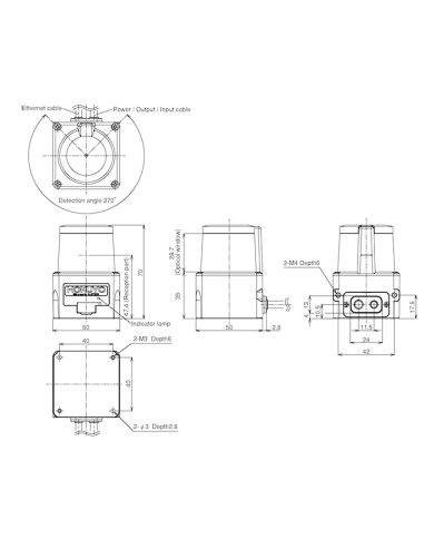 UST-30LC/LCN Compact Laser Scanner
