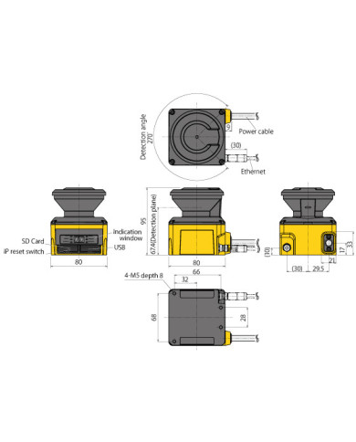 UAM-05LP-T301/T301C Safety Laser Scanner
