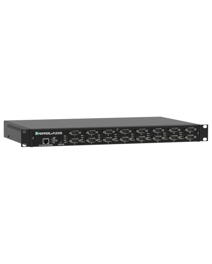 ICDM-RX/TCP-16DB9/RJ45-RM Serial Device Server