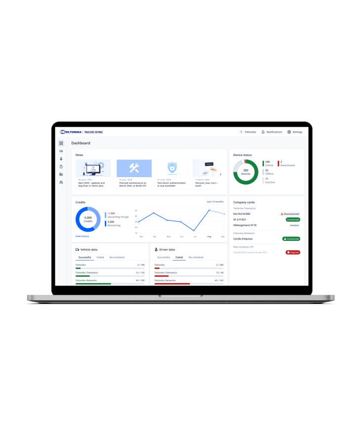 TachoSync cloud software