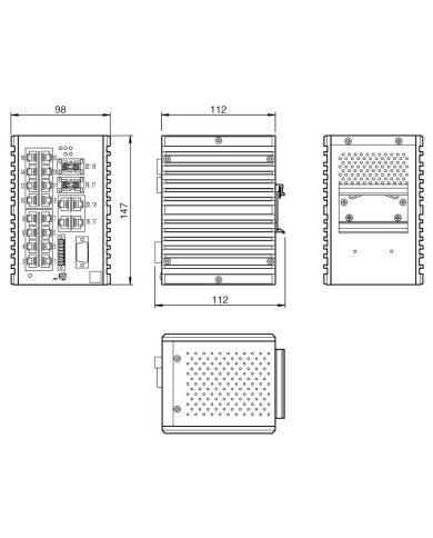 ICRL-M-16RJ45/4CP-G-DIN Switch