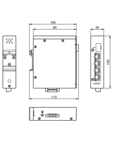 ICRL-U-4RJ45/SFP-G-DIN Switch