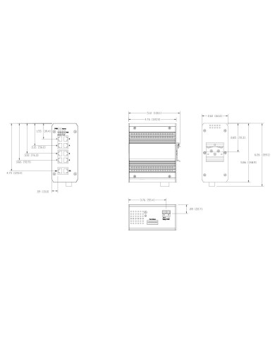 ICRL-U-10RJ45-PoE-B-DIN Switch