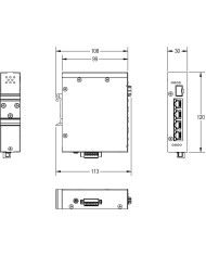 ICRL-U-4RJ45/SFP-PoE-G-DIN Switch
