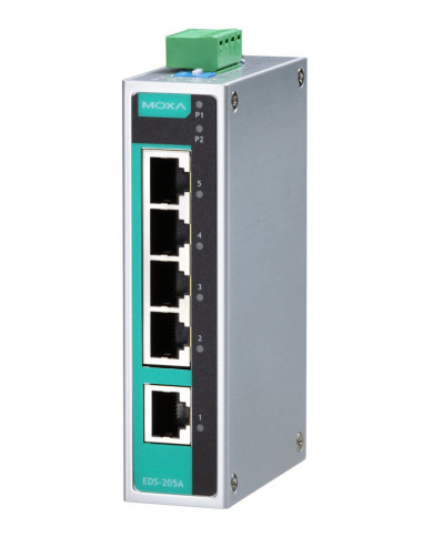 EDS-205A-T Industrial Unmanaged Ethernet Switch