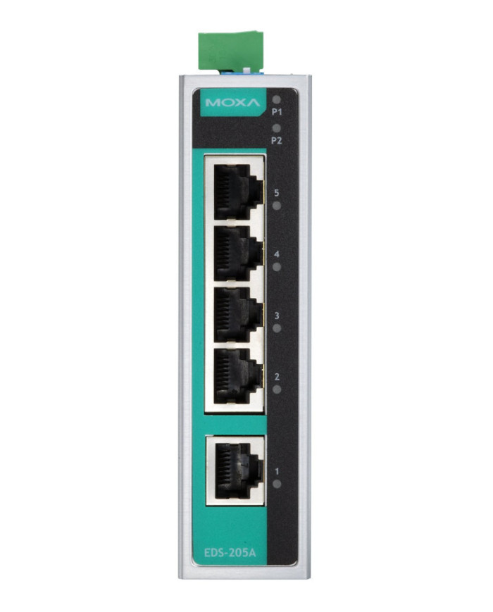 EDS-205A-T Industrial Unmanaged Ethernet Switch