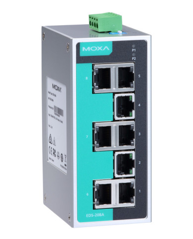 EDS-208A Industrial Unmanaged Ethernet Switch