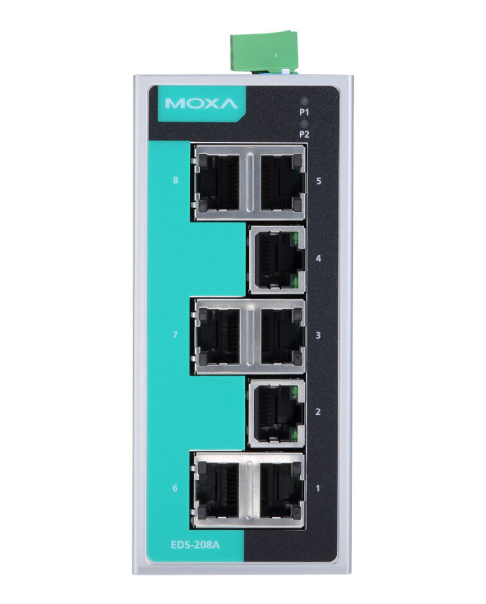 EDS-208A-T Industrial Unmanaged Ethernet Switch