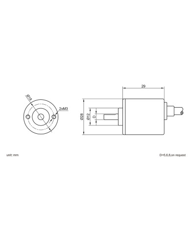 EINS30 Small Solid Shaft Incremental Encoder
